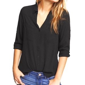 Express Black Portofino Button Up Shirt